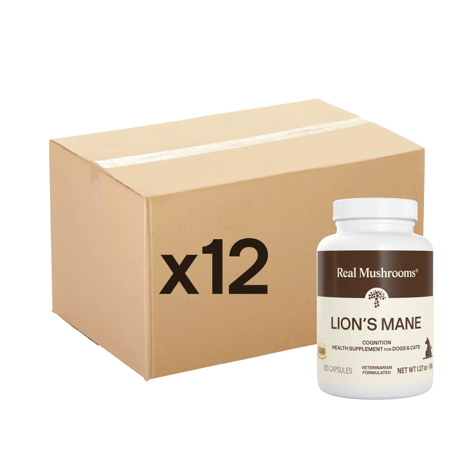 Lion's Mane Capsules for Pets - 12 Units