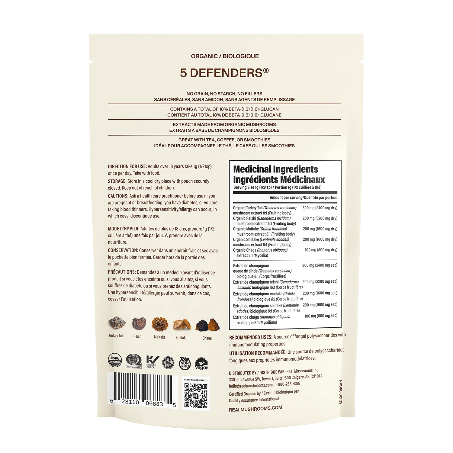 5 Defenders® Organic Mushroom Complex – Bulk Powder - Image 15