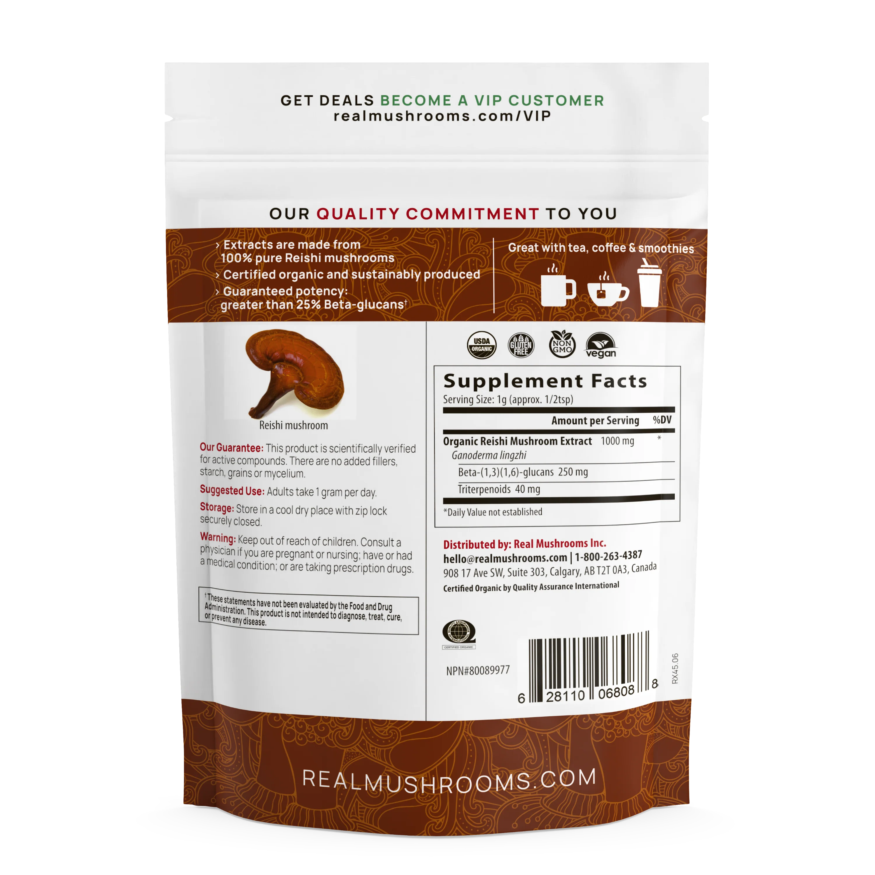 Organic Reishi Mushroom Powder for Pets - Image 2