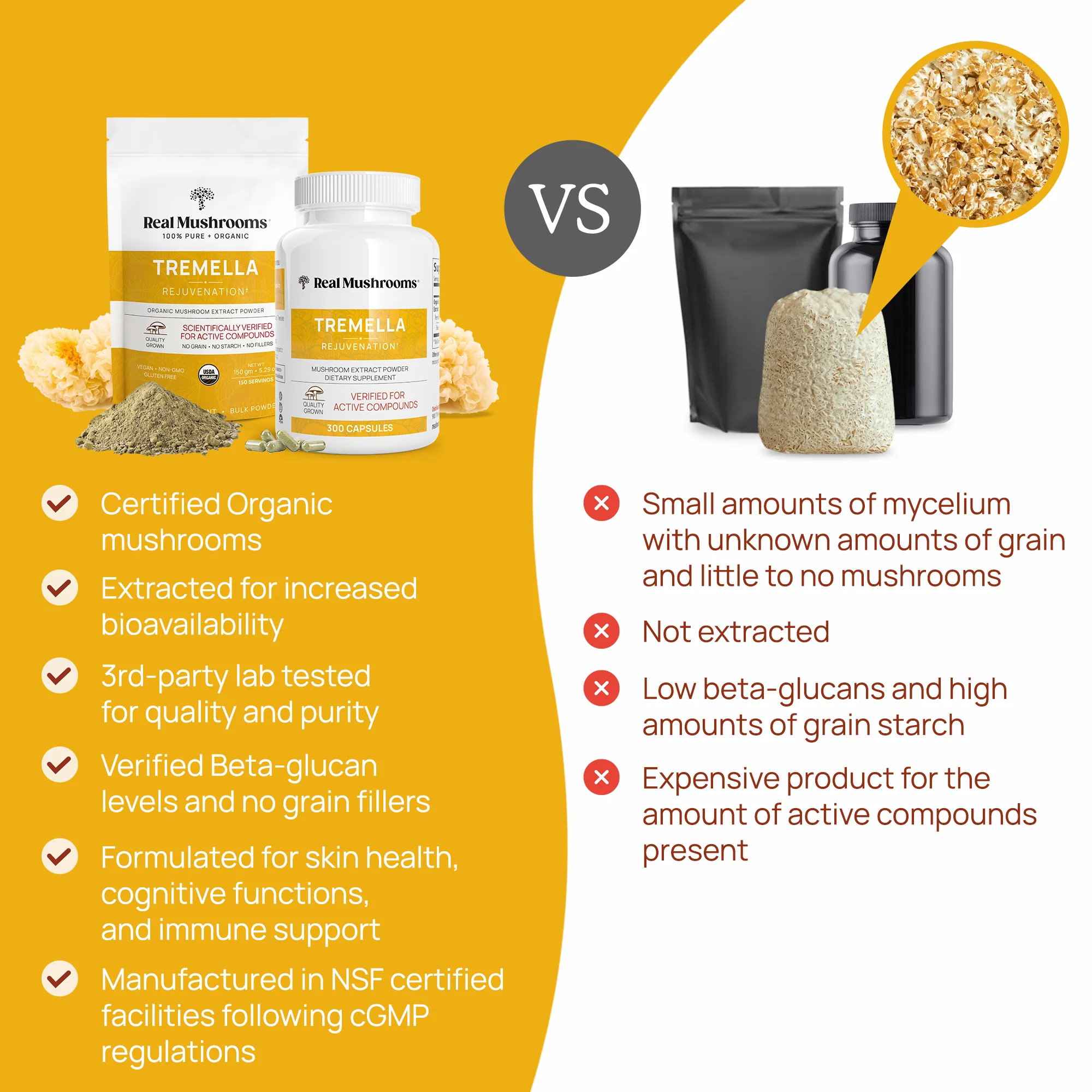 Organic Tremella Mushroom Extract Powder for Pets - Image 4
